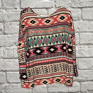 Cherish 3/4  Sleeves‎ Blouse Top Women's Juniors Size XL